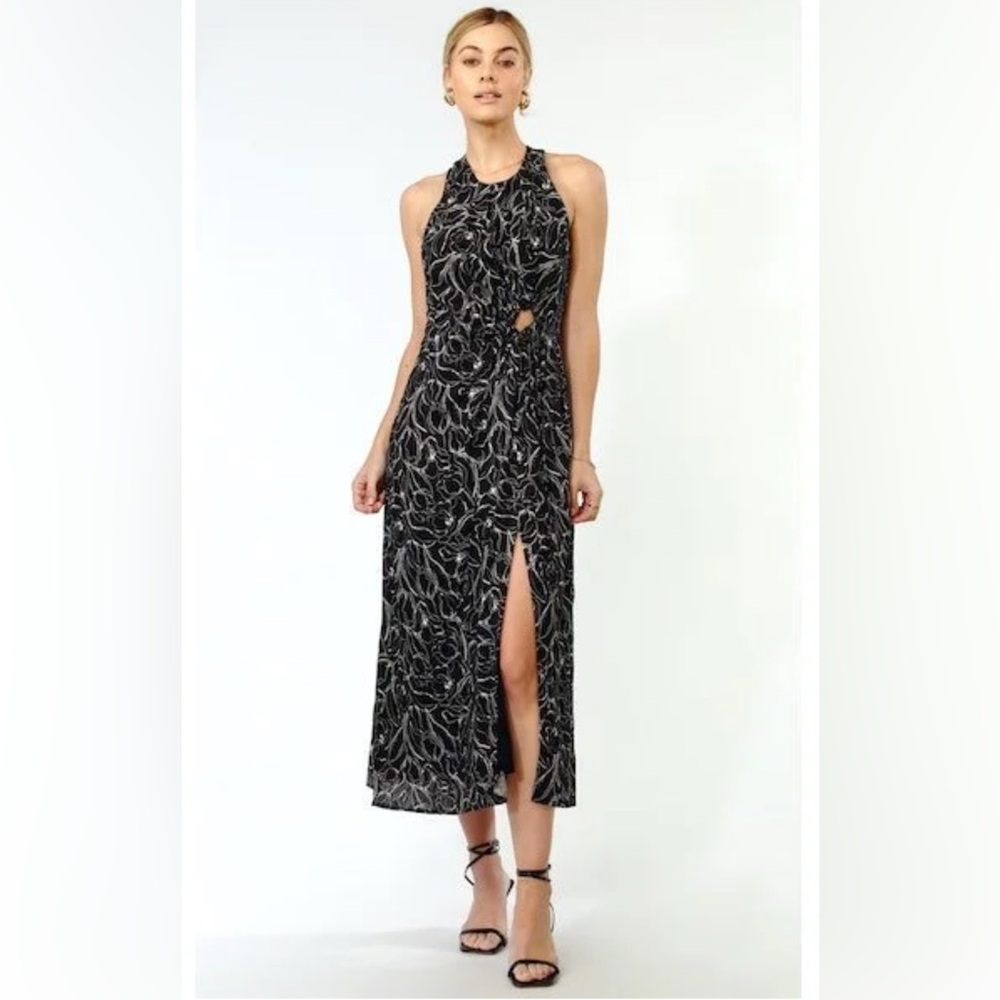Greylin Black and White Maxi Dress, Size S, NWT